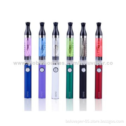 900mAh Evod E Cigarette Batteries with 2.4mL Atomizer Kit, 5 Clicks On/Off Function